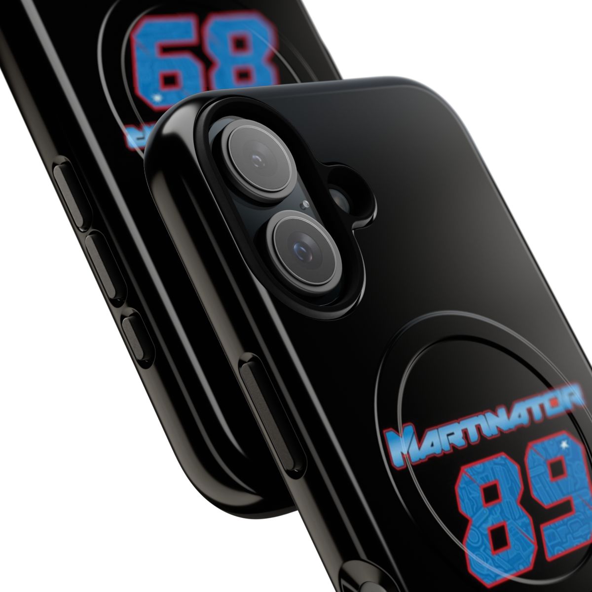 Tough Magnetic Phone Case with Jorge Martin Racing Design - Detail