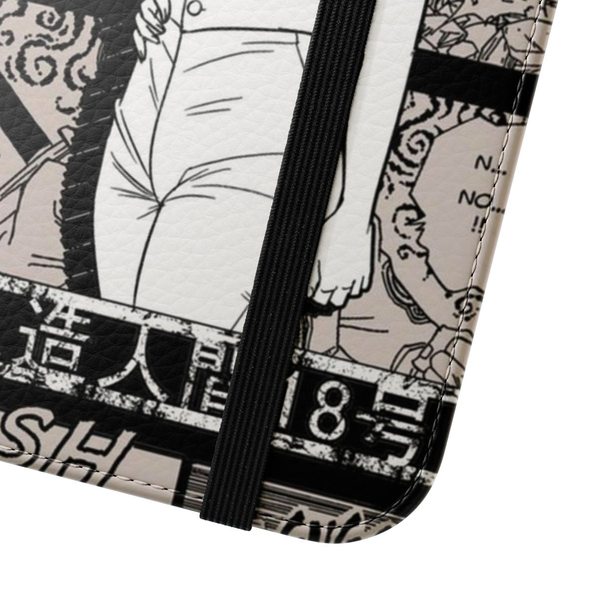 Android 18 / C18 anime-style flip phone case - Close Up