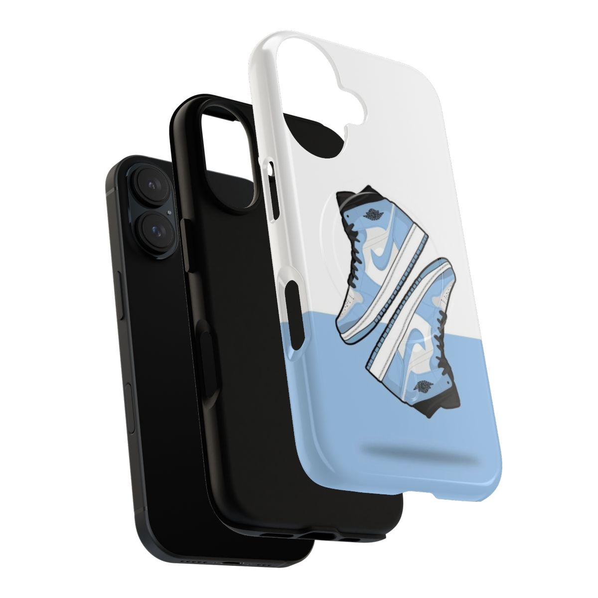 Light blue Jordan 1 magnetic tough phone case - Layers