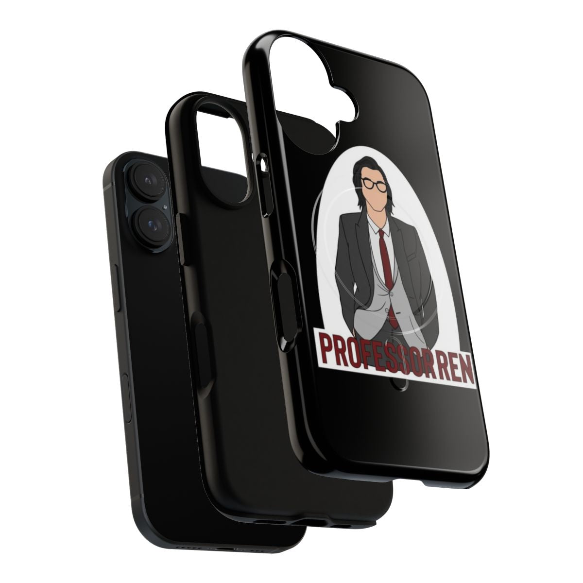 Magnetic protective phone case featuring a sketch-style design inspired by Adam Driver's character Kylo Ren - Layers