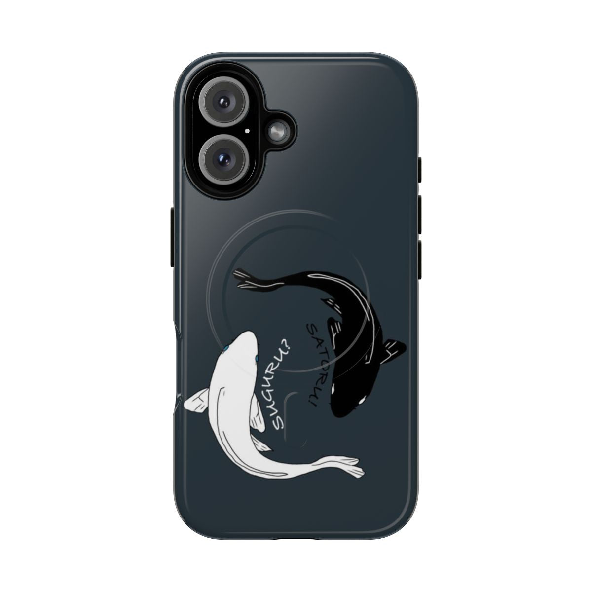 Jujutsu Kaisen inspired phone case with koi fish design