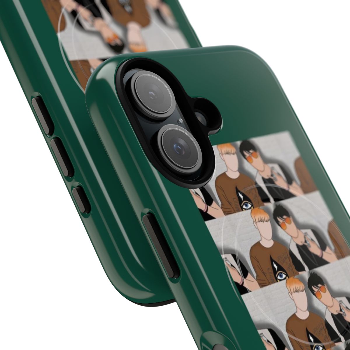 Sam and Colby inspired magnetic tough phone case for iPhone and Samsung - Detail