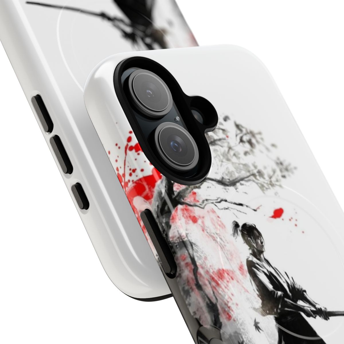 Japanese Samurai Magnetic Phone Case - Detail