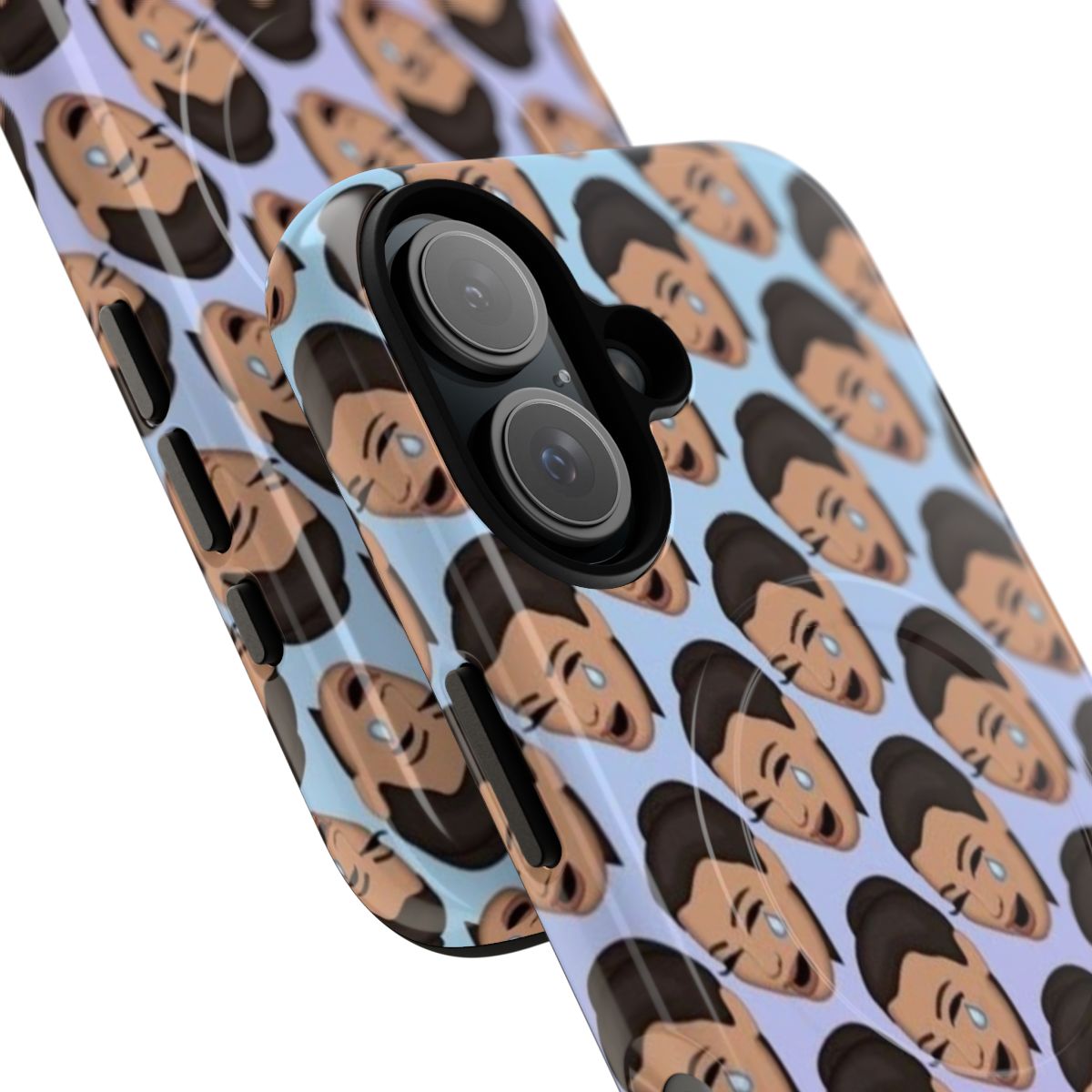 Magnetic tough phone case featuring a crying emoji graphic inspired by Kim Kardashian - Detail