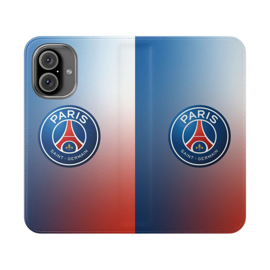 Paris Saint-Germain inspired phone case with club colors and logo