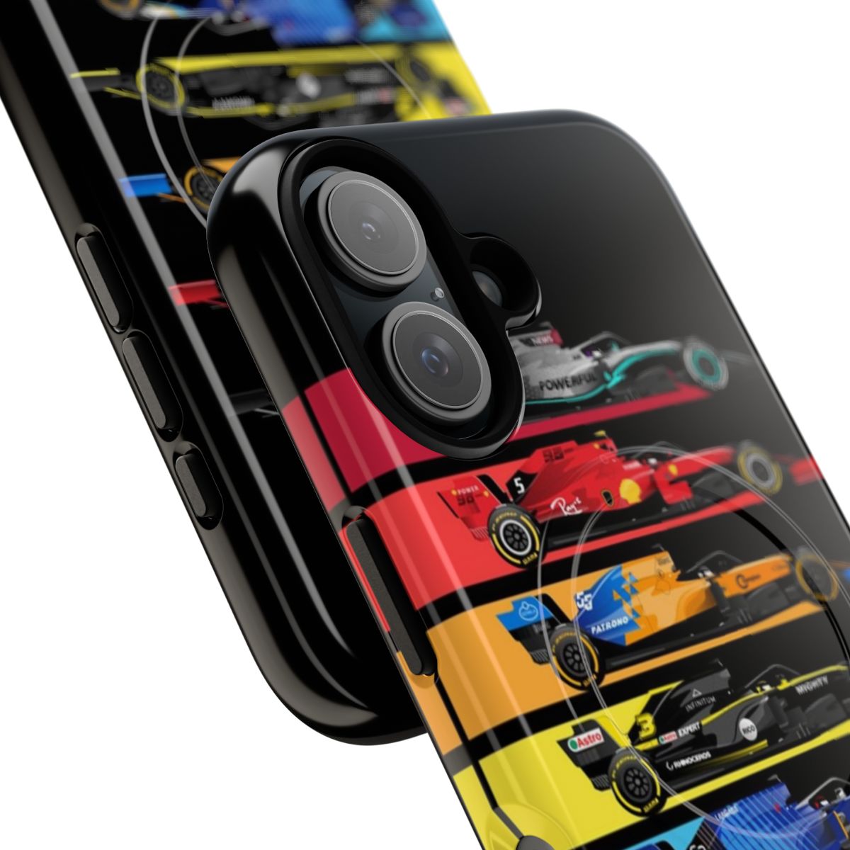 Formula racing car design on a durable phone case - Detail