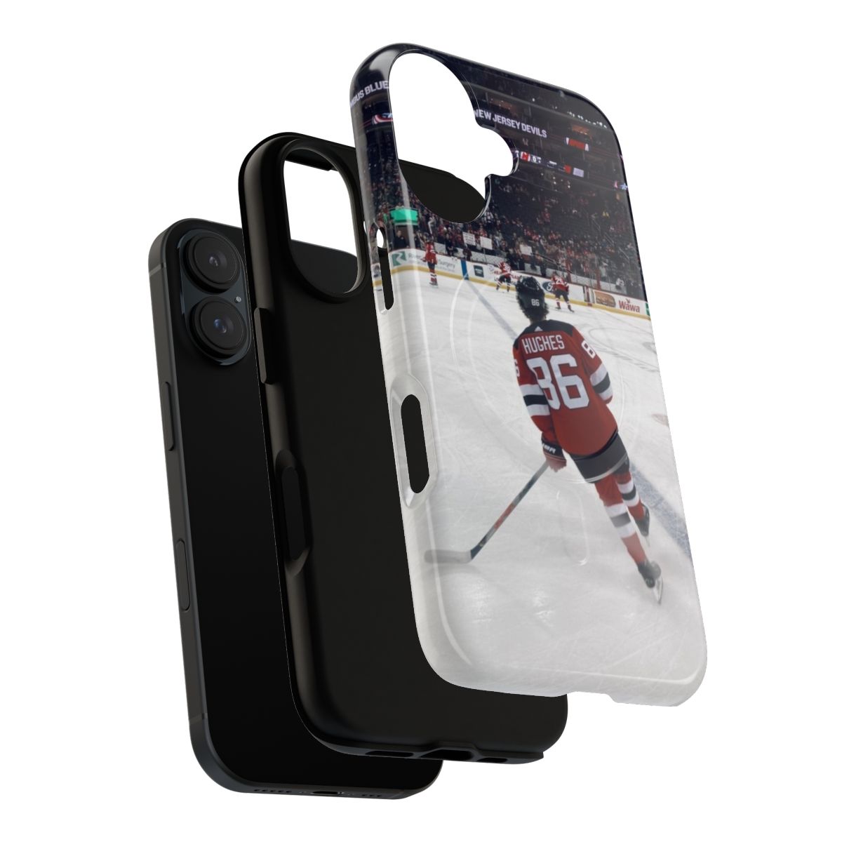 Jack Hughes magnetic tough phone case for New Jersey Devils hockey fans - Layers