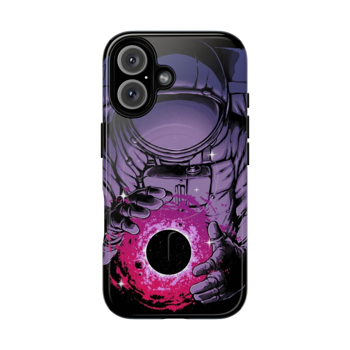 Deep space and galaxy themed magnetic phone case