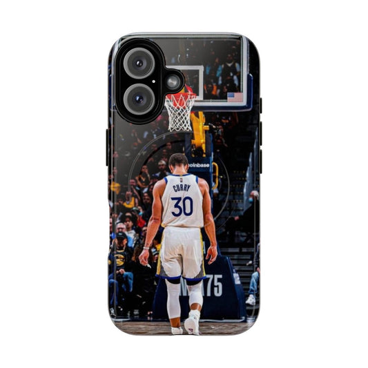 Magnetic Tough Phone Case with Stephen Curry Inspired Design