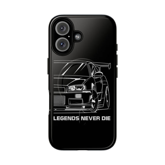 Nissan Skyline GT-R R34 car enthusiast phone case