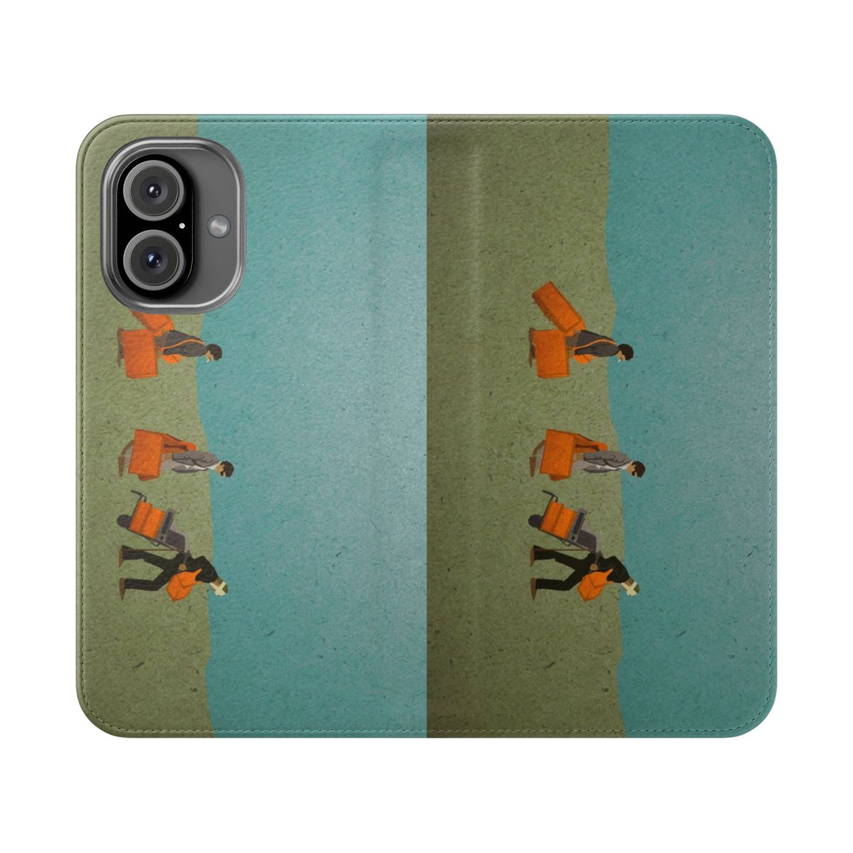 Film inspired flip phone case featuring the movie The Darjeeling Limited by Wes Anderson.