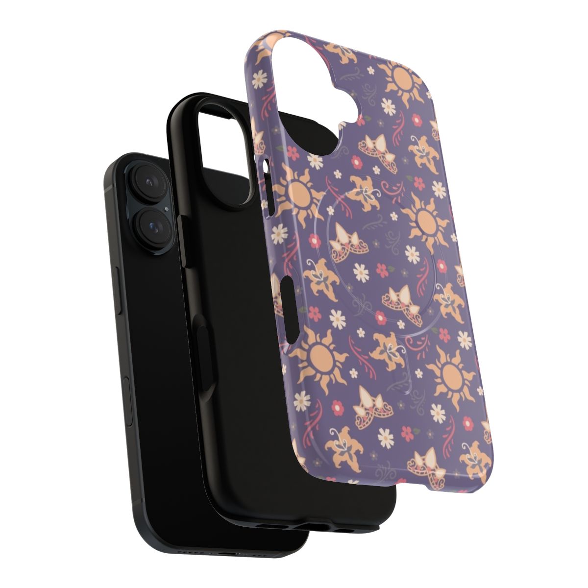 Magnetic tough phone case with princess kingdom and magical design - Layers