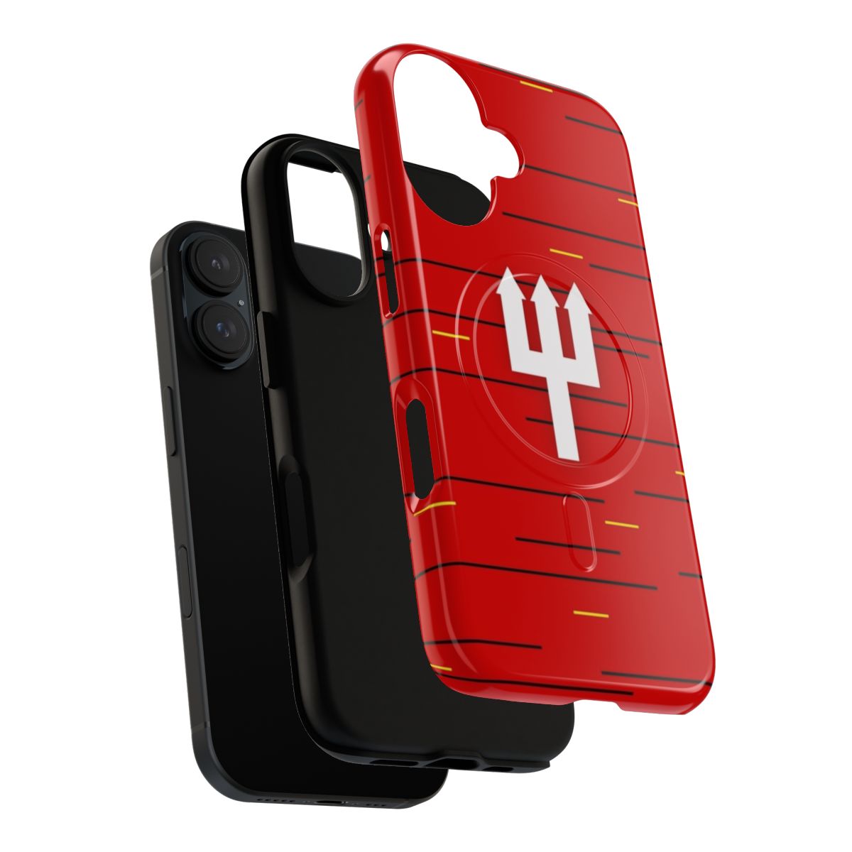 Retro Manchester United Magnetic Tough Phone Case - Layers