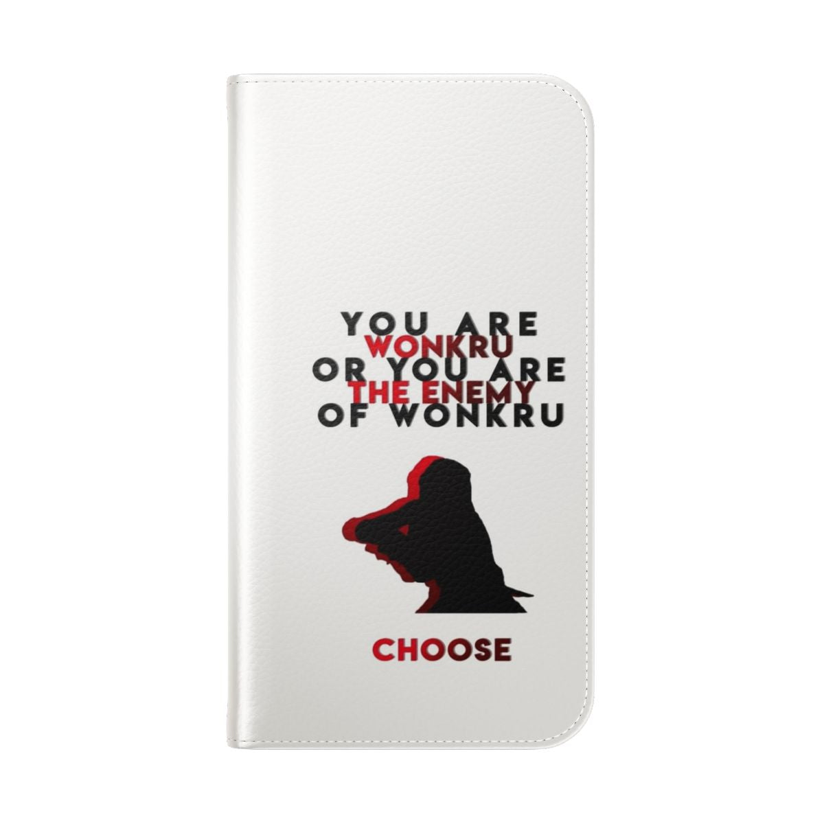 The 100 Themed Wonkru Flip Phone Case - Folded Back