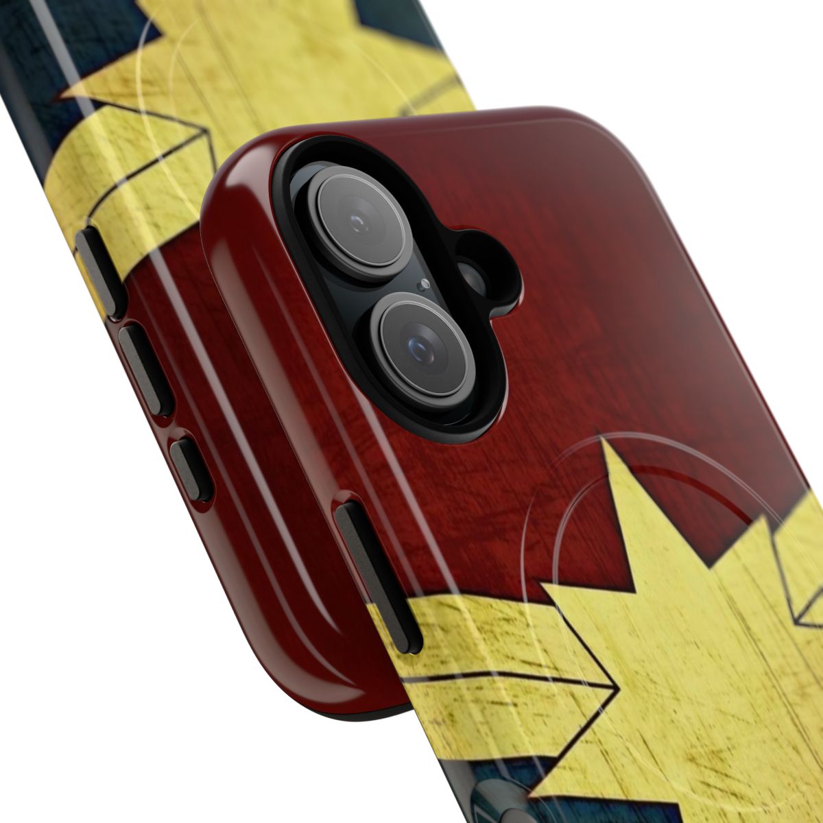 Magnetic tough phone case featuring Captain Marvel/Ms. Marvel character design - Detail