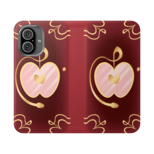 Anime-style Hazbin Hotel flip cover phone case featuring the character Charlie Morningstar