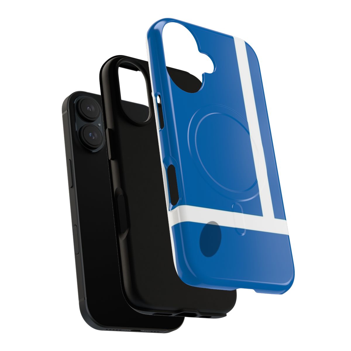 Magnetic tough phone case with Hawk-Eye tennis ball line detection design - Layers