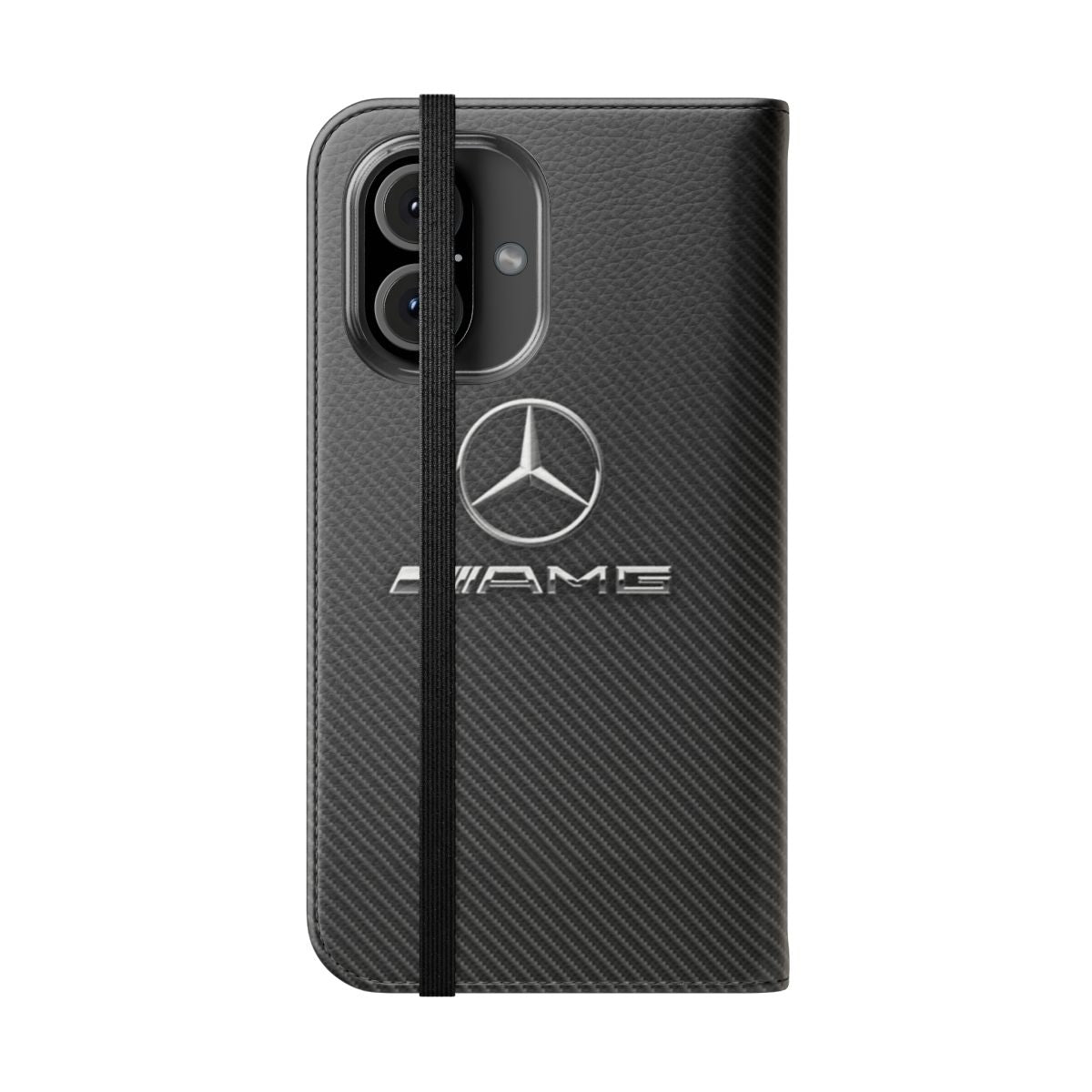 Premium flip phone case with a sleek, supercar-inspired design - Folded Front