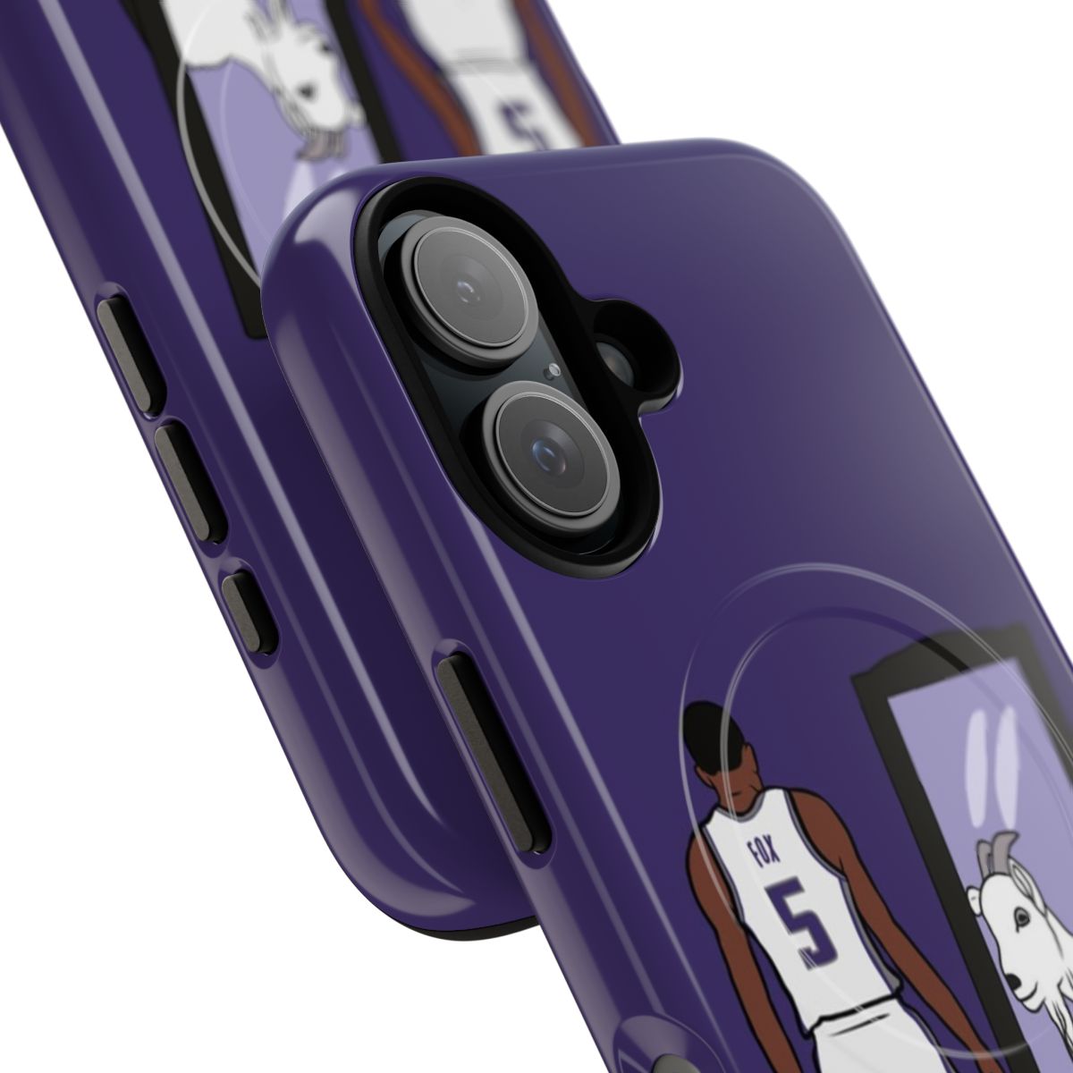 Magnetic tough phone case featuring De'Aaron Fox of the Sacramento Kings - Detail