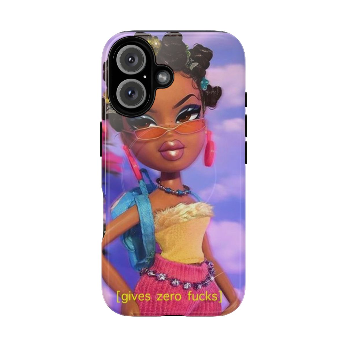 Bratz-themed aesthetic phone case with a magnetic tough design