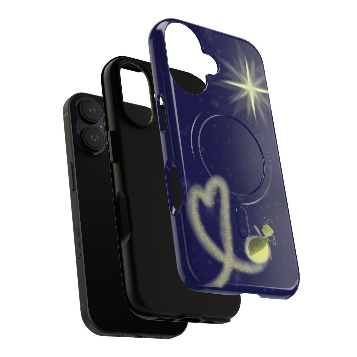 Magnetic tough phone case featuring characters from the Disney movie "The Princess and the Frog" - Layers