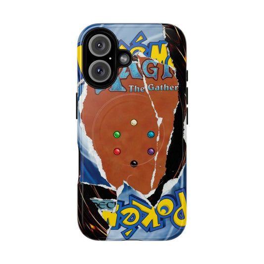 Durable magnetic phone case for gaming, roleplaying, and collectibles