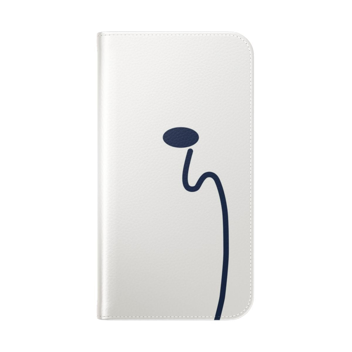 Anime-inspired Ride Your Wave Beluga Whale flip cover phone case - Folded Back