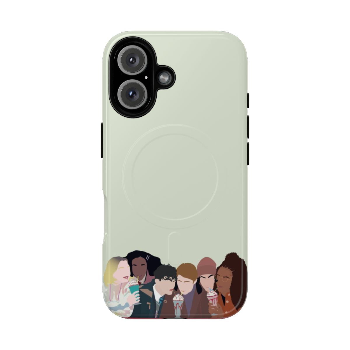 Heartstopper inspired minimalist magnetic tough phone case