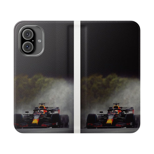 Max Verstappen Formula 1 phone case with sleek, protective flip cover design