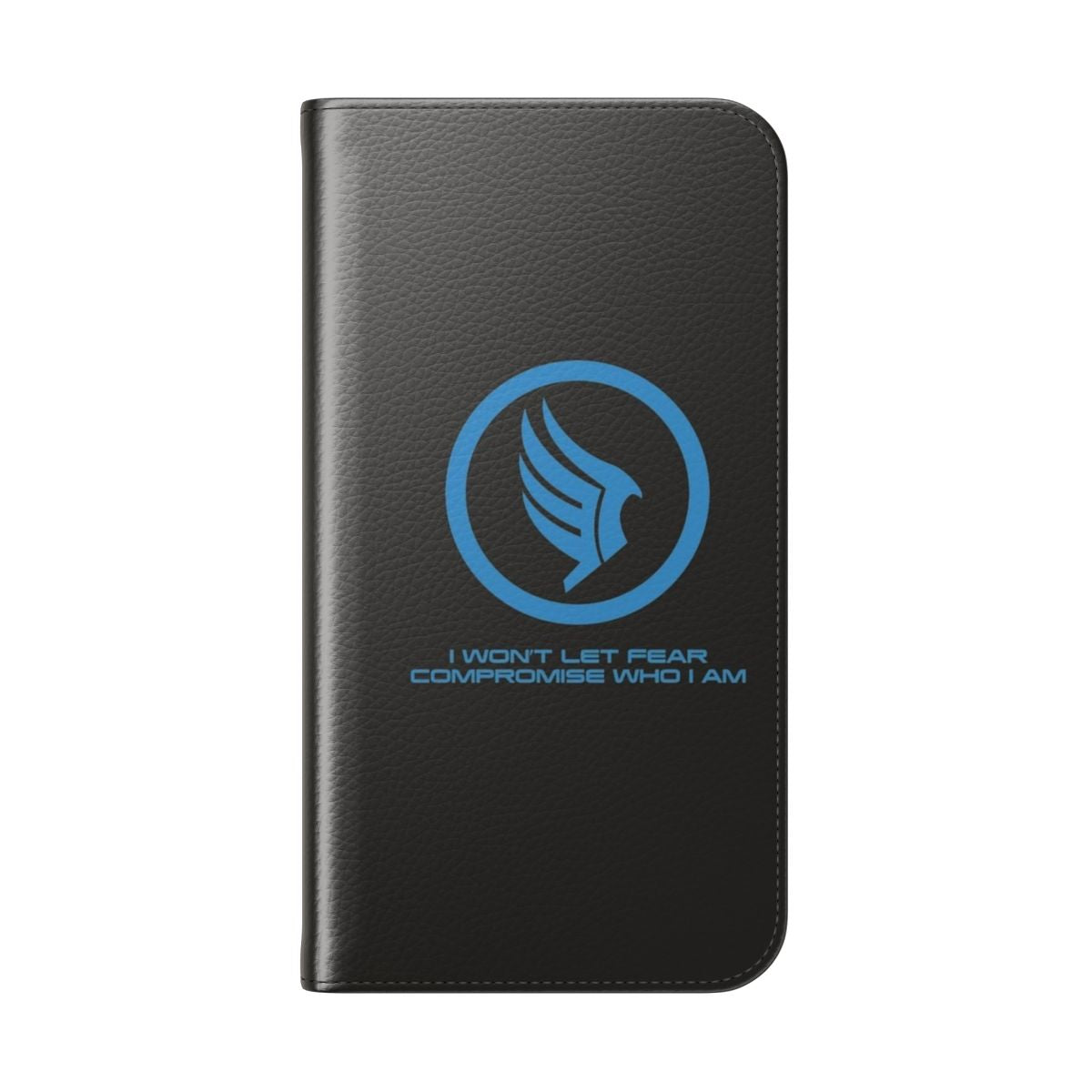 Commander Shepard Paragon Quote Phone Case, Mass Effect Inspired Design - Folded Back