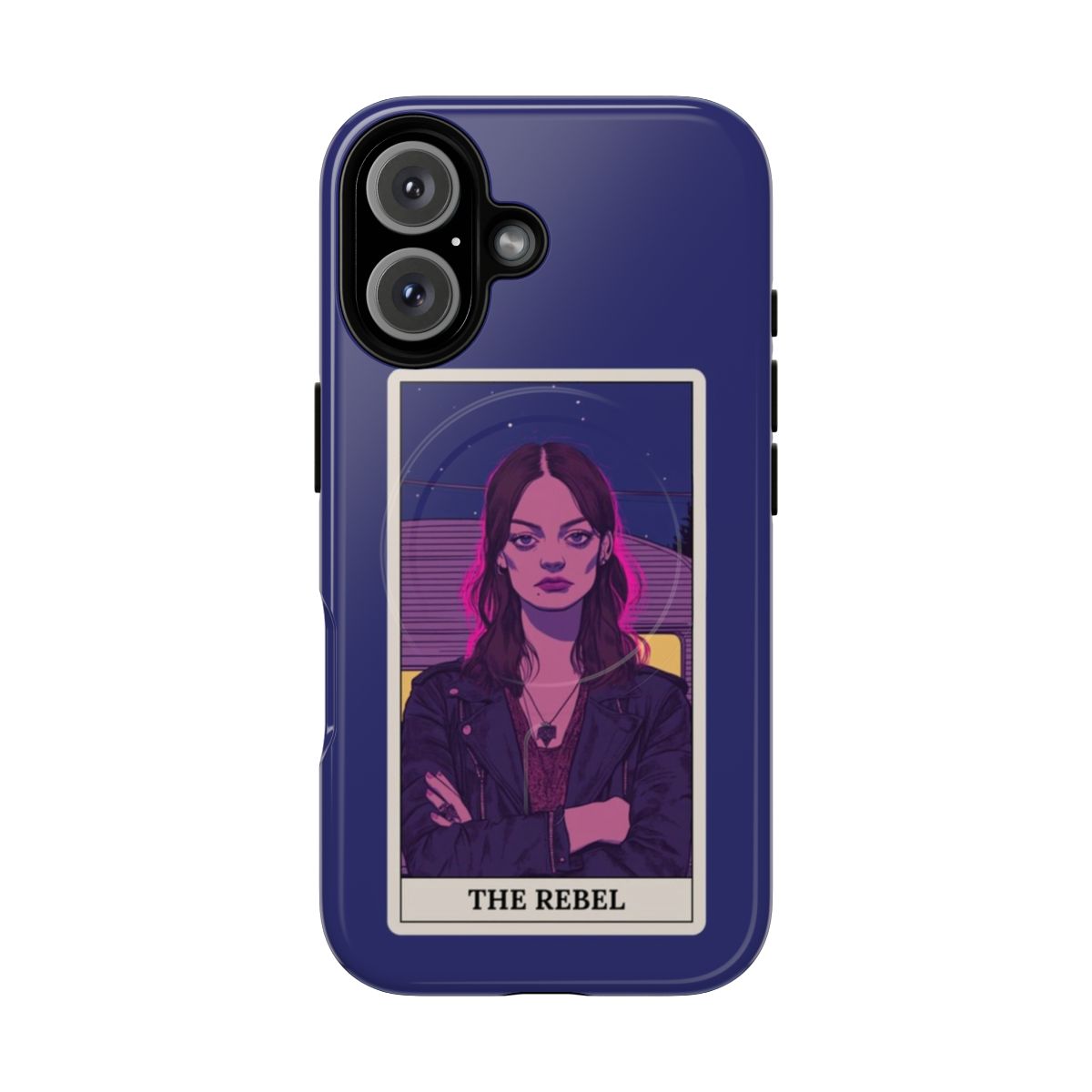 Maeve Wiley inspired phone case with tarot card design and starry night background