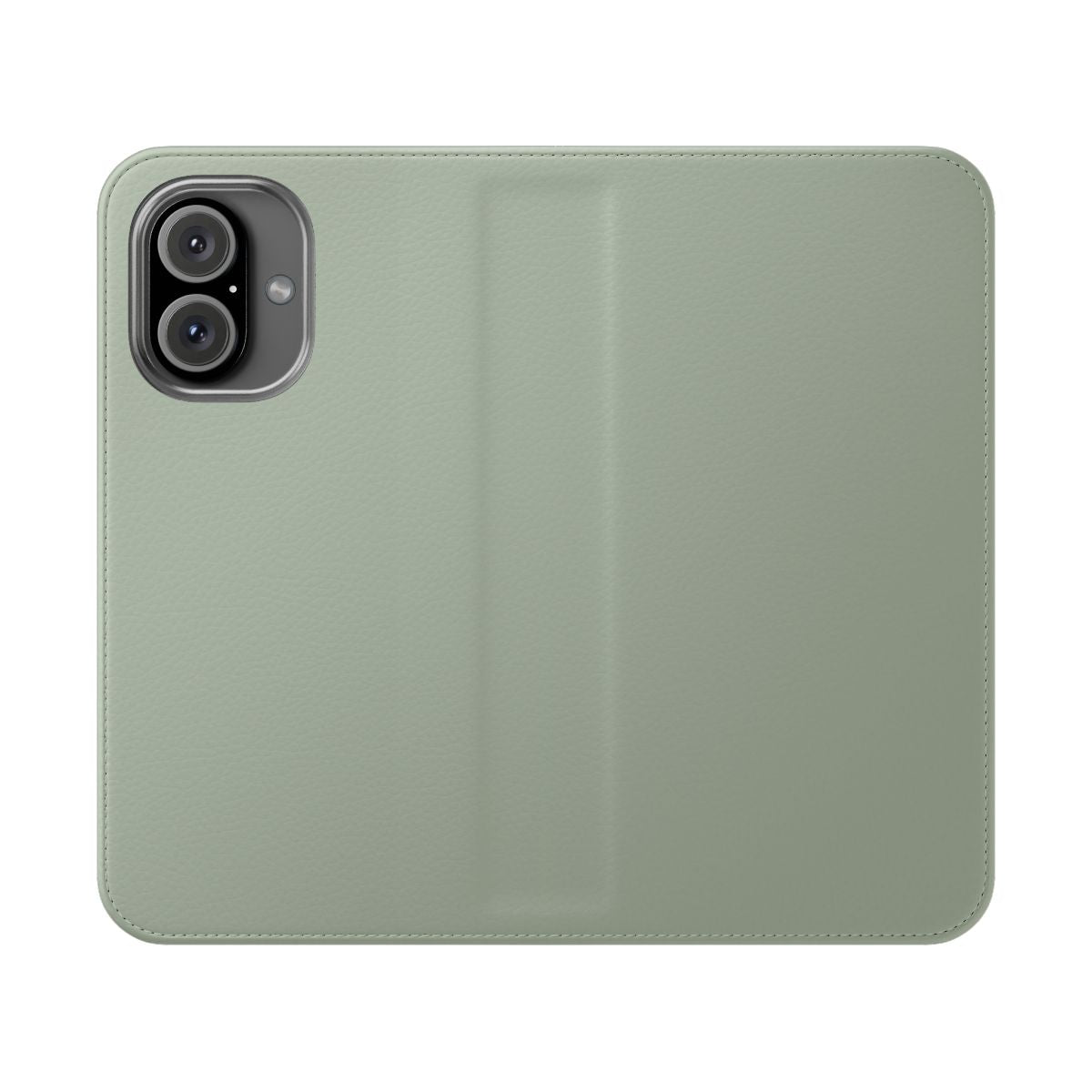 Sage green flip cover phone case for pet owners