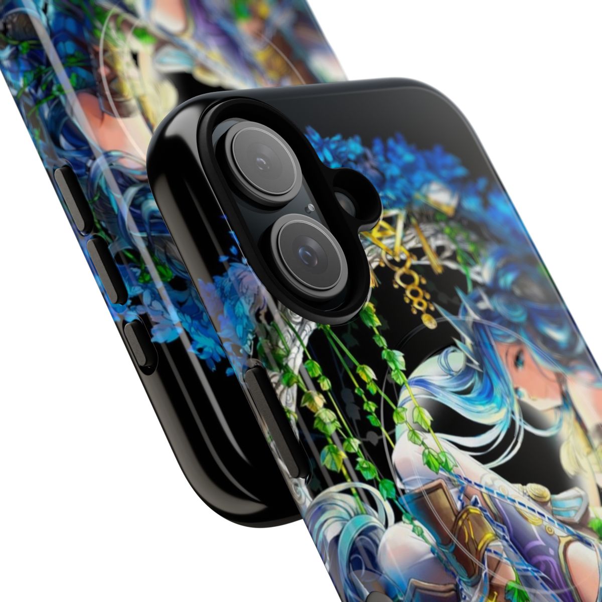 Magnetic tough phone case featuring the official character splash art from YS VIII: Lacrimosa of Dana - Detail