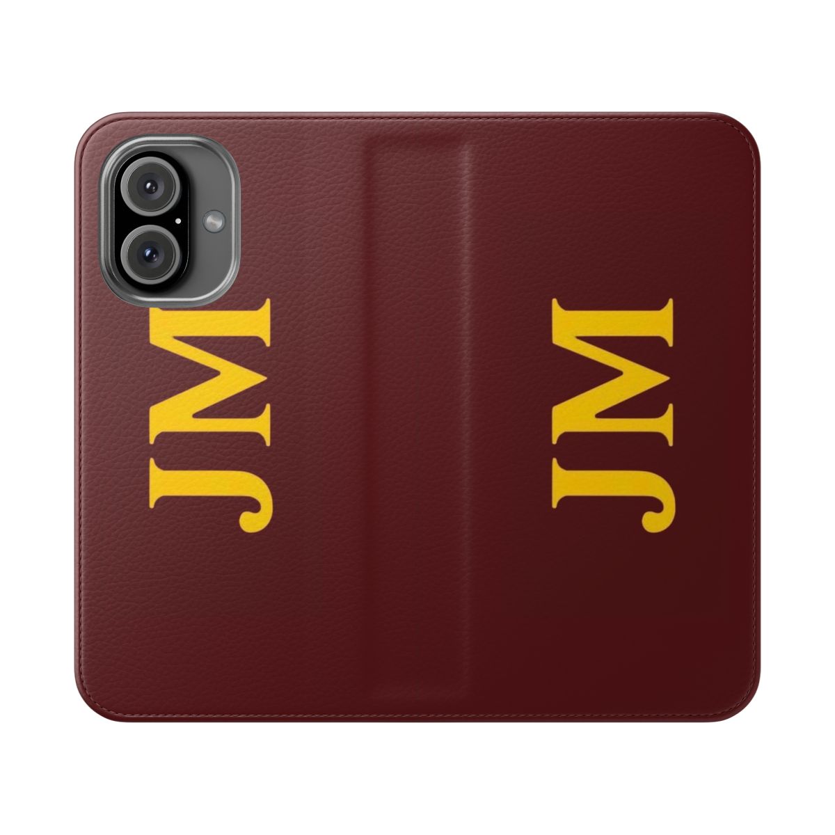 A sleek and stylish flip cover phone case featuring the name and logo of football manager Jose Mourinho and his club Roma.