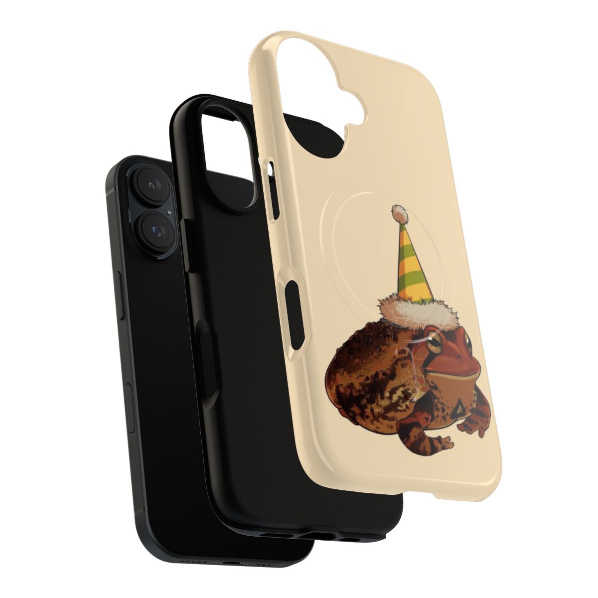 Vibrant and playful magnetic frog and toad phone case - Layers