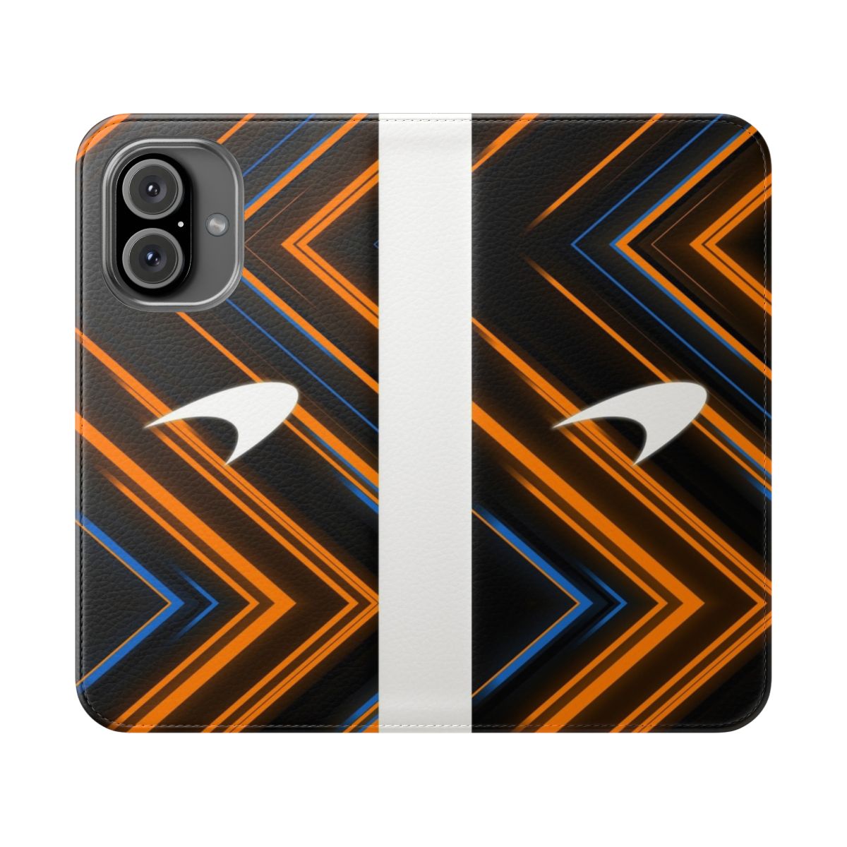 Mclaren F1 Inspired Phone Case with a Sleek Flip Cover Design