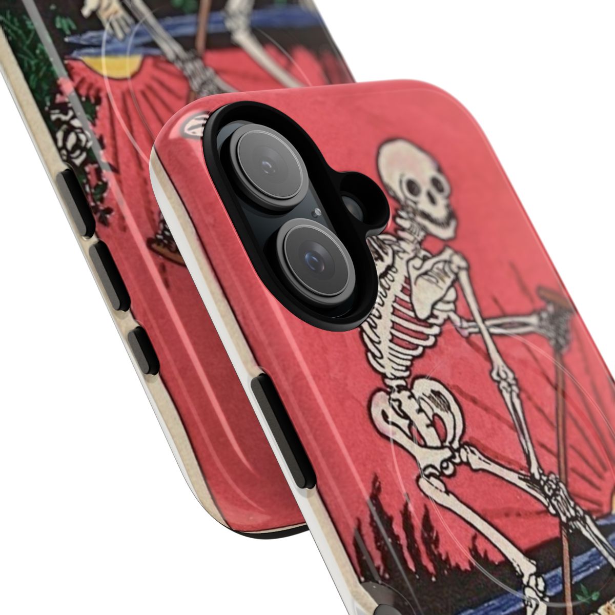 Tarot card death magnetic tough phone case - Detail