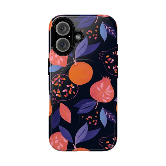 Vibrant fruit and botanical pattern phone case