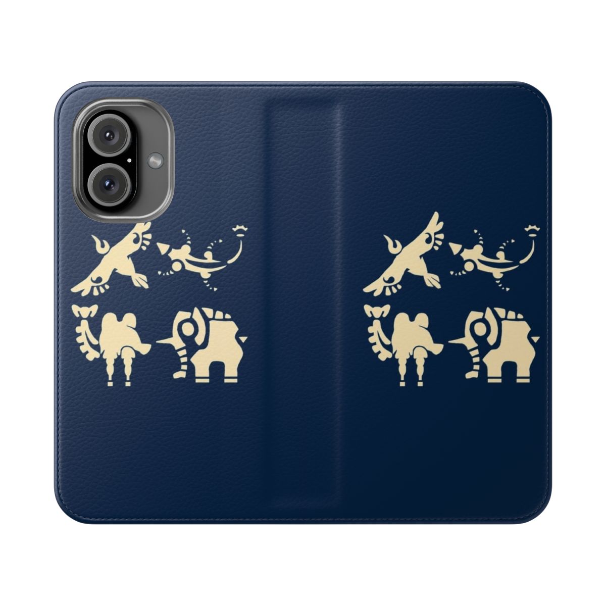 Minimalistic phone case featuring iconic divine beasts from the Legend of Zelda franchise