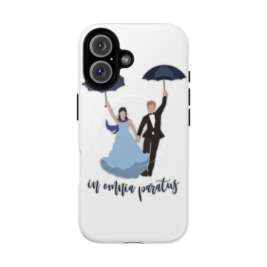 Gilmore Girls inspired magnetic tough phone case with "In Omnia Paratus" design