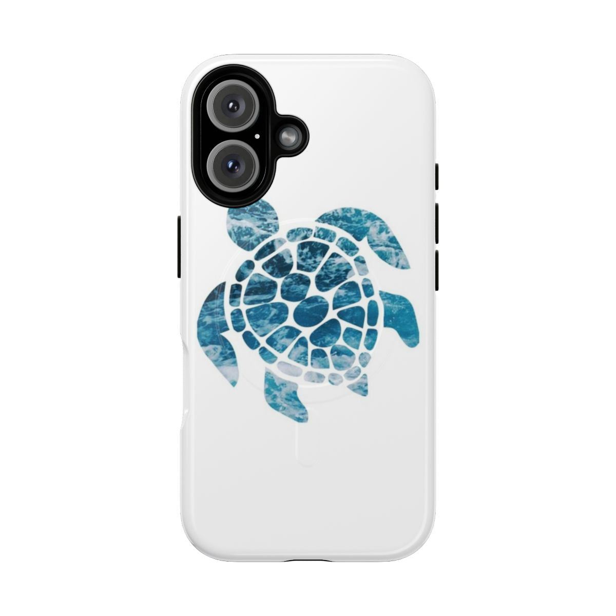 Coastal-inspired ocean sea turtle phone case with a tough magnetic design