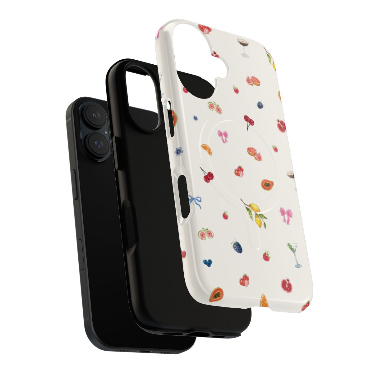 Coquette Fruit Magnetic Phone Case with Vibrant Fruit Pattern - Layers