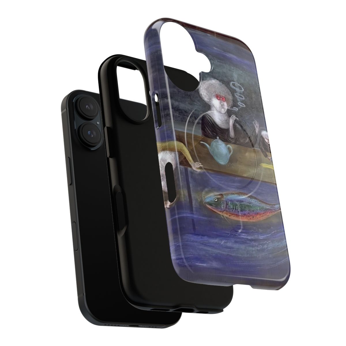 Leonora Carrington inspired phone case with surrealist artwork design - Layers