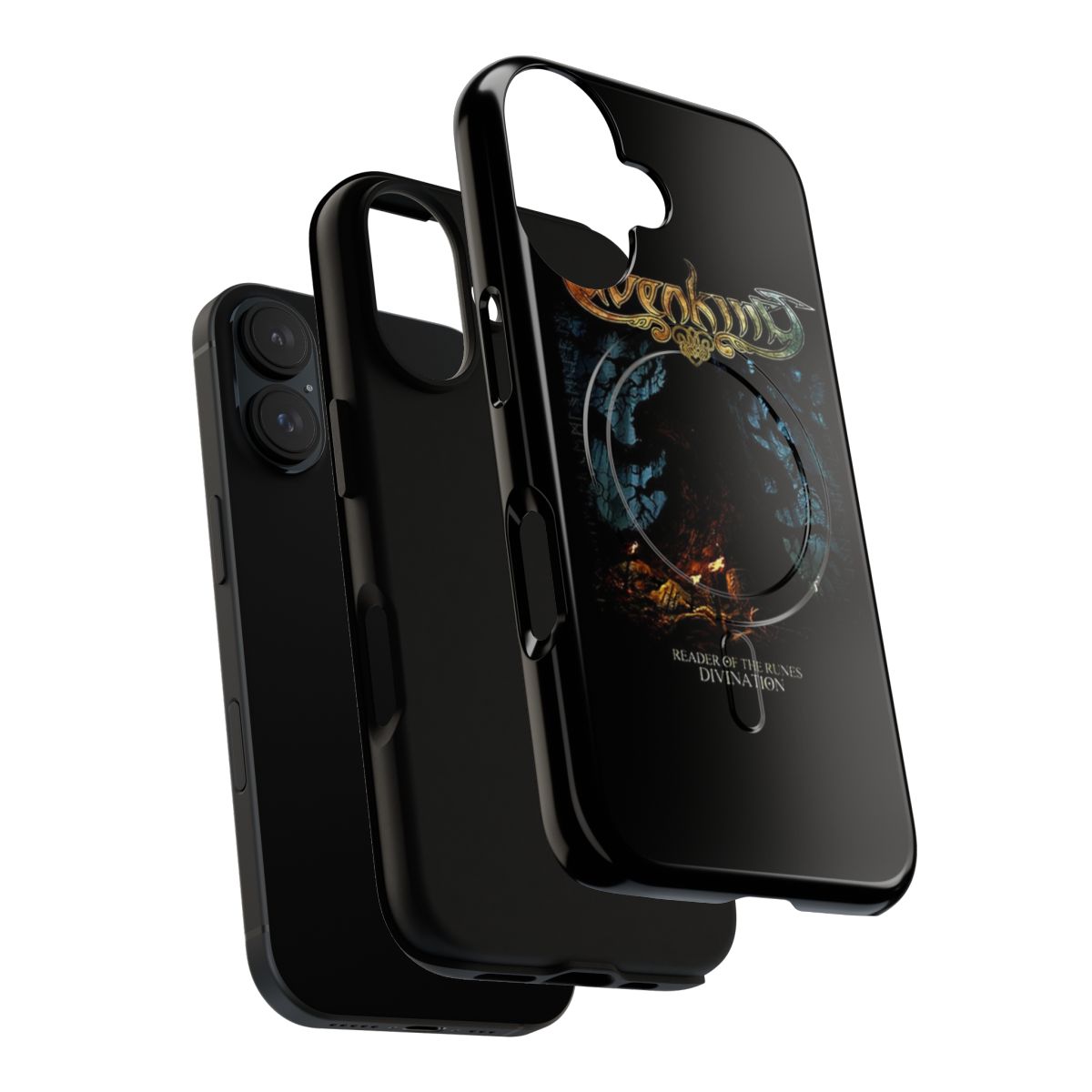 Magnetic tough phone case with Elvenking-inspired art - Layers