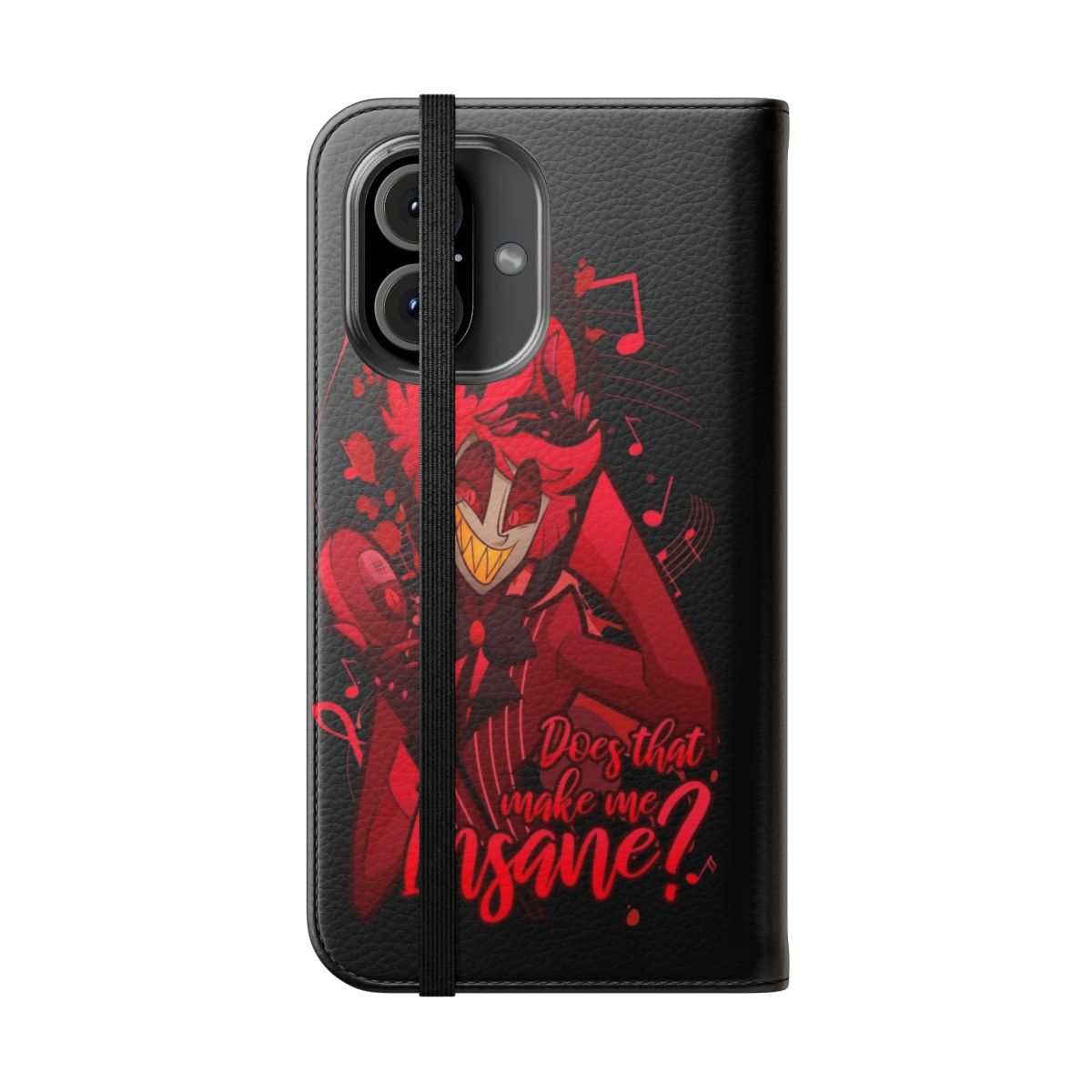 Hazbin Hotel Alastor the Radio Demon Flip Cover Phone Case - Folded Front