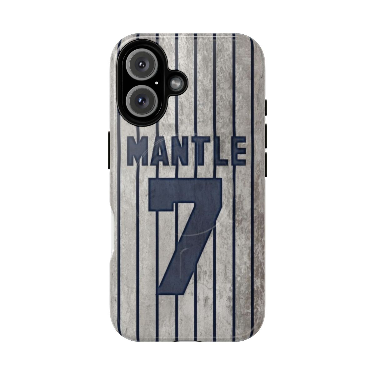 Magnetic phone case with New York Yankees and Mickey Mantle inspired design