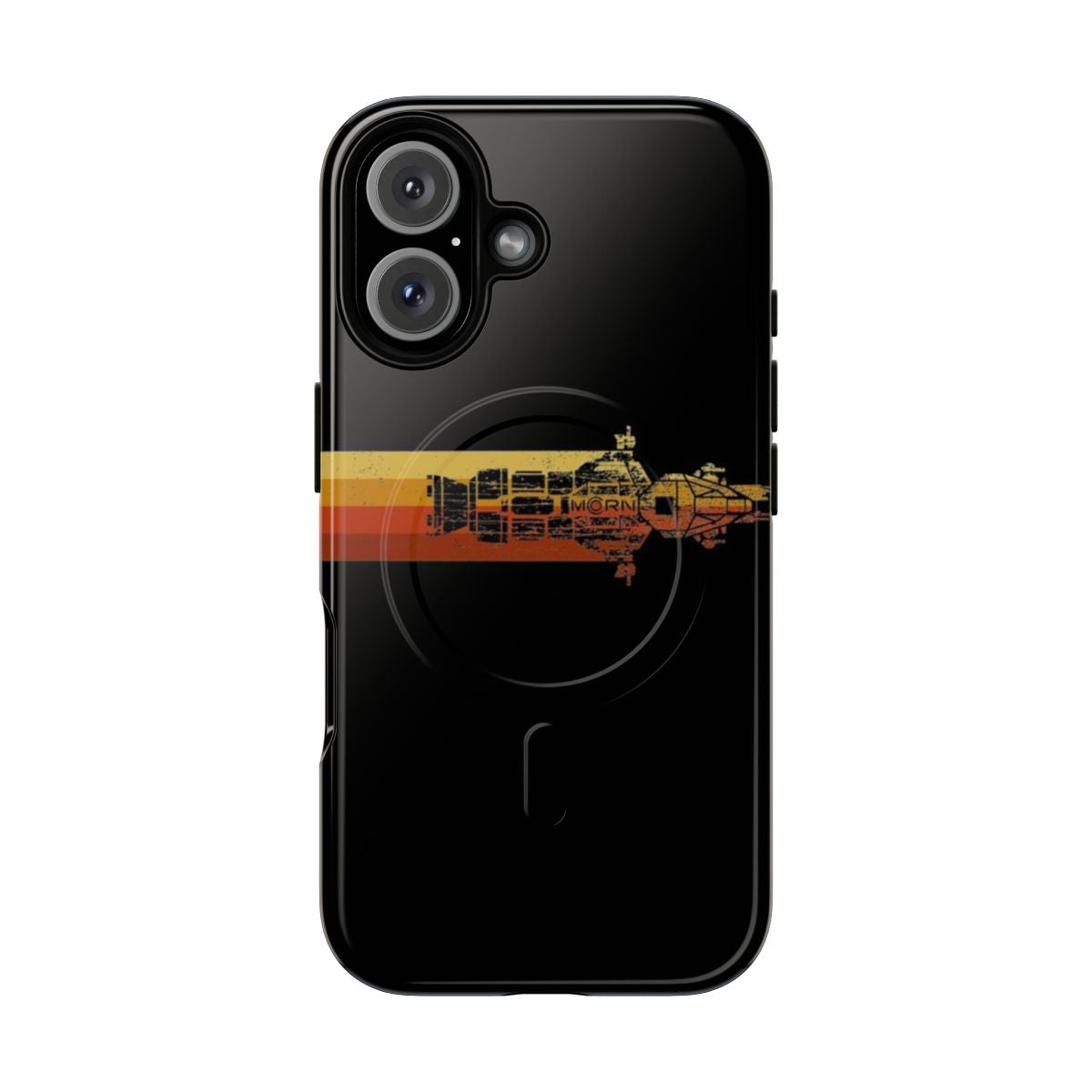 Vintage-inspired distressed magnetic tough phone case design