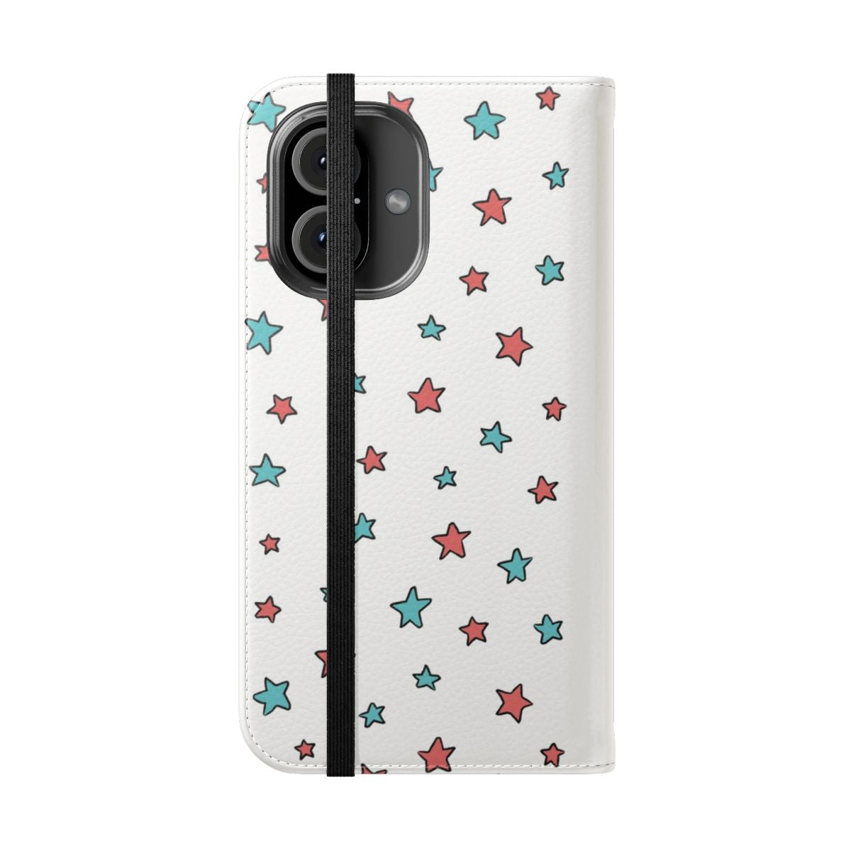 Heartstopper inspired flip cover phone case featuring Nick Nelson, the main character from the Netflix series. - Folded Front