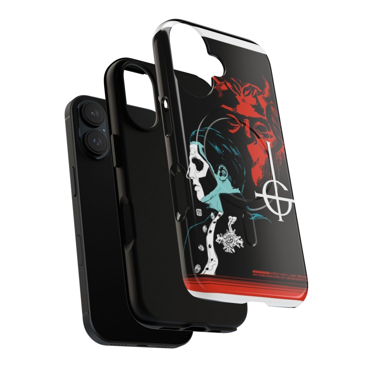 Magnetic tough phone case with Ghost BC band logo - Layers