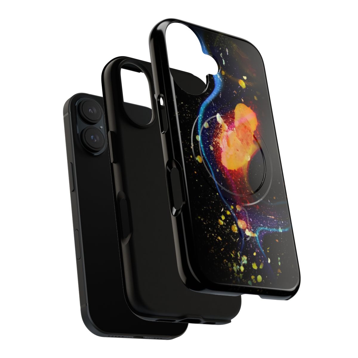 Magnetic tough phone case inspired by the album cover art of Radiohead's 'In Rainbows' - Layers